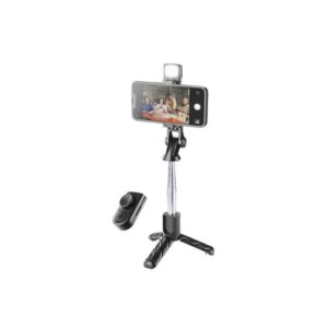 Asta Selfie Tripod Sparkle Bluetooth Nero CellularLine