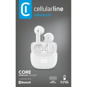 Auricolari Bluetooth Universali TWS Bianco CellularLine