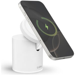 Base di Ricarica 2 in 1 Wireless Pieghevole Compatta SBS