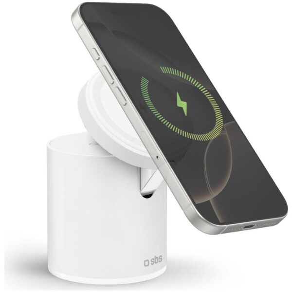 Base di Ricarica 2 in 1 Wireless Pieghevole Compatta SBS 1