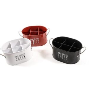 Cestello Portaposate in Metallo 25x18x13.5 Cm Colore CASUALE Mercury