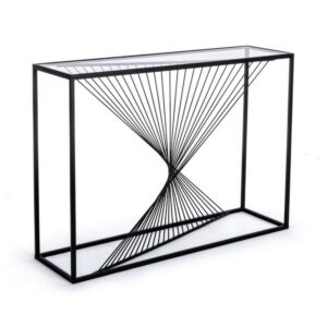 Consolle Espiral 107X30Cm Nero Bizzotto