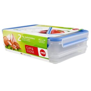 Contenitori Affettati Rettangolari 1LT e 1.6LT Clip & Close Emsa