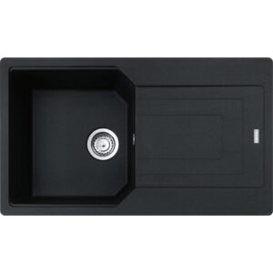Franke Lavello 86Cm 1 Vasca con Gocciolatoio Reversibile Nero Urban City