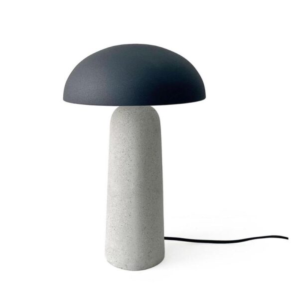 Lampada Da Tavolo Delphine Tondo Grigio H395Cm Bizzotto