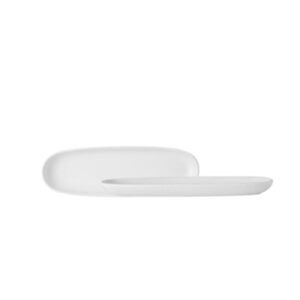 Piatto Oblungo Caviar Bianco 40 x12.5 Cm Maxwell & Williams