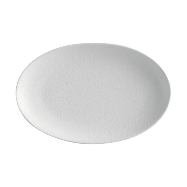 Piatto Ovale 25x16 Cm Caviar Bianco Maxwell Williams