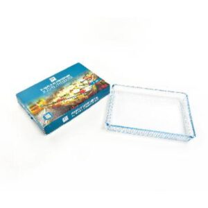 Pirofila Rettangolare in Vetro Trasparente 32x22Cm Mercury