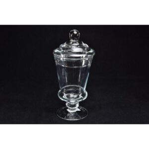 Potiche in Vetro Trasparente Alena 12 x H28 Cm Mercury
