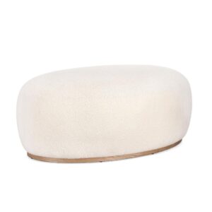 Pouf Blerina Bianco Bizzotto
