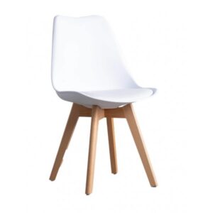 Sedia Scandi Bianco Brandani in PP/PU