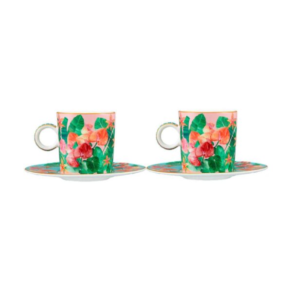 Set 2 Tazzine Rosa Tropicana Maxwell Williams