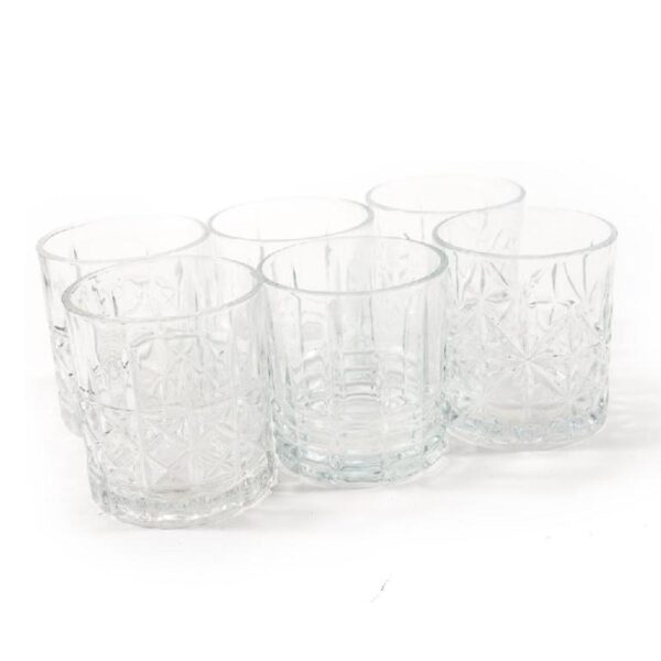 Set 6 Bicchieri in Vetro 330 ML Disegno CASUALE Mercury