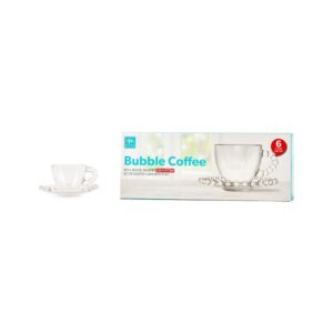 Set 6 Tazzine Caffè con Piattino Crown 100 ML Mercury