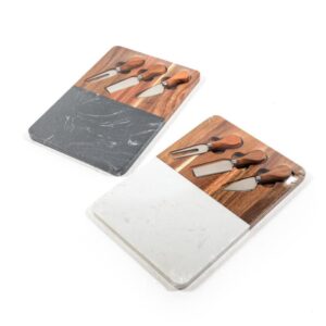 Tagliere in Marmo e Legno con 3 Utensili CASUALE Mercury