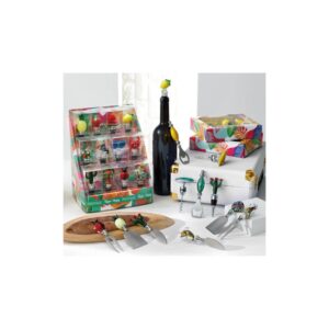 coltelli formaggio tropical set 3 pezzi vetro inox