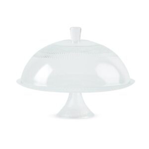 Alzata con Cupola Trasparente in Vetro 31 x h.23 Cm Mercury