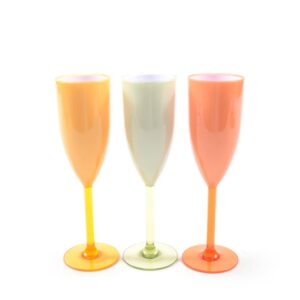 Bicchiere Flute in Polistirene 200ML 6.5 x 21.5Cm Colore CASUALE Mercury