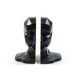 Fermalibri Volto Nero in Resina 22 x 14 x h.22 Cm Mercury