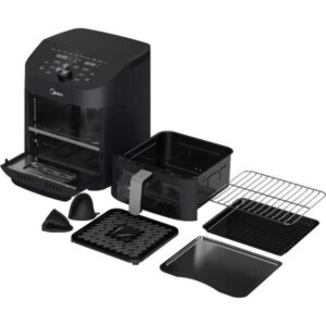 Midea Friggitrice ad Aria 1700W 2 Zone 6LT + 5LT Nero MAD1100DADK