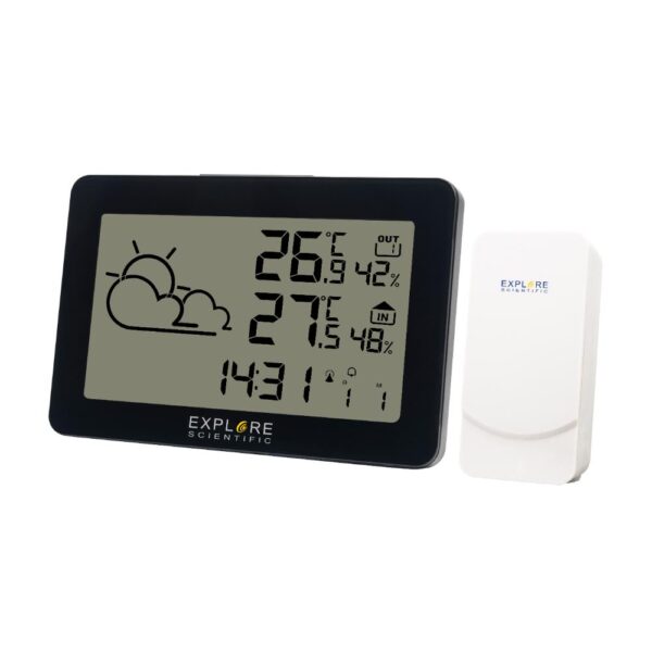 Orologio Stazione Meteo Temperatura Nero Explore Scientific