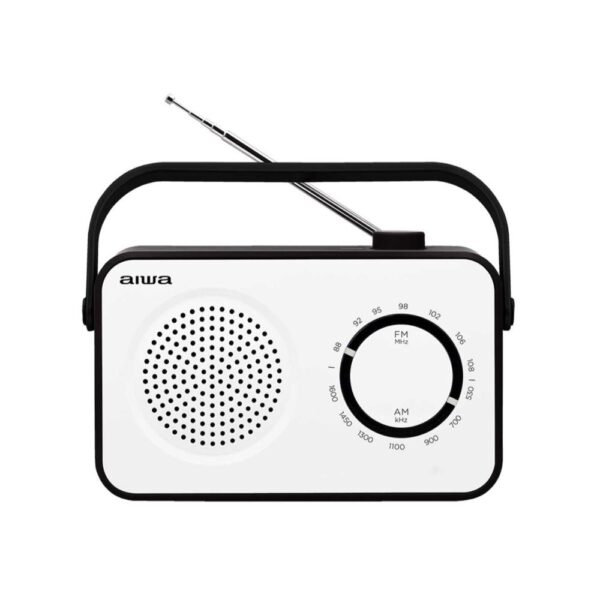 Radio Analogica Portatile Bianca Aiwa R 190BW