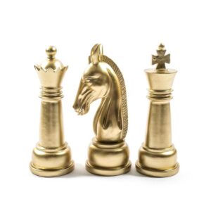 Scacco in Resina 9.5 x h.26Cm Design CASUALE Mercury