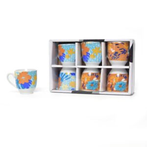 Set 6 Tazzine in Porcellana 80ML Mercury