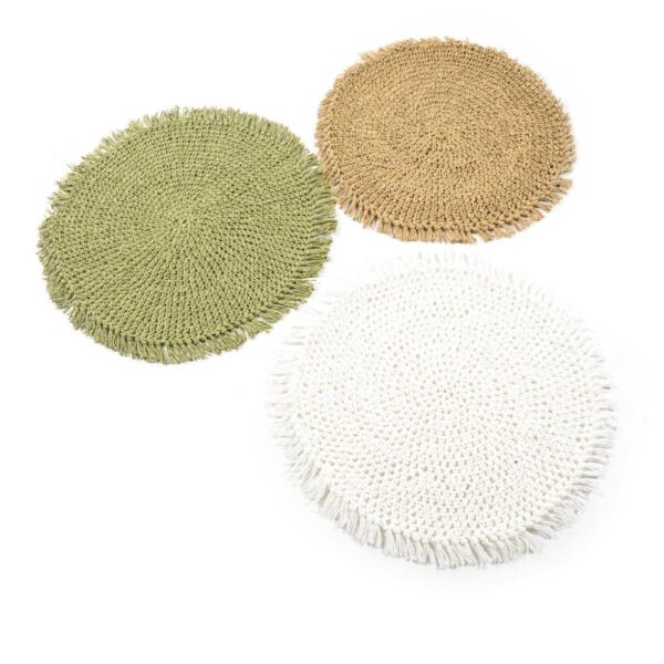 Sottopiatto in Carta Intrecciata Diam.38Cm Colore CASUALE Mercury 44675