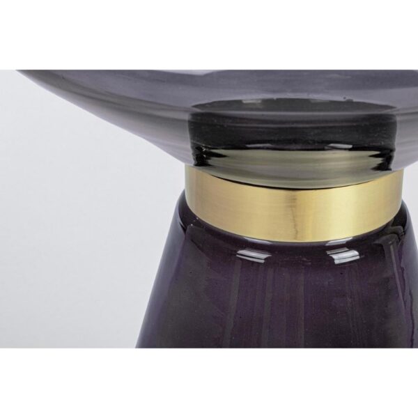 Tavolino Azmin Vetro Grigio Fume 36 Cm Bizzotto2