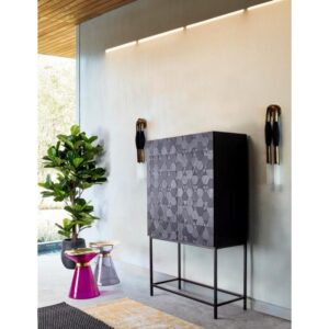 Tavolino Meriel Vetro Grey 36 Cm Bizzotto4