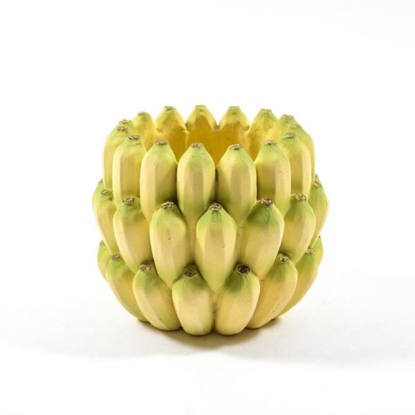 Vaso Banane in Cemento 19.5 x 19.5 x h.15.5 Cm Mercury 38698