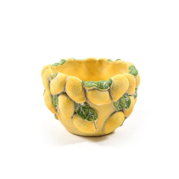 Vaso Limoni in Cemento 18.5 x 18.5 x h.12 Cm Mercury 38551
