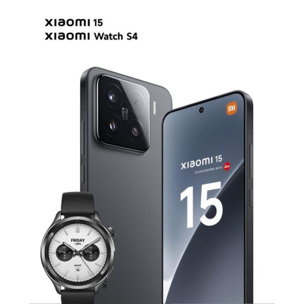 Xiaomi 15 Nero 512GB 12GB con Xiaomi Watch S4