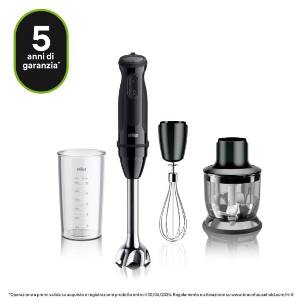 Braun Minipimer 1000W 21 velocita MultiQuick5 MQ50202