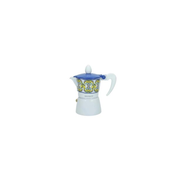 Caffettiera Citrus Blu 1 Tazza Alluminio Brandani 51594