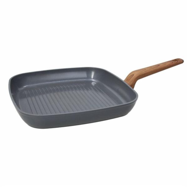 Grill quadrato 28x28 cm manico fisso Recycled Tognana