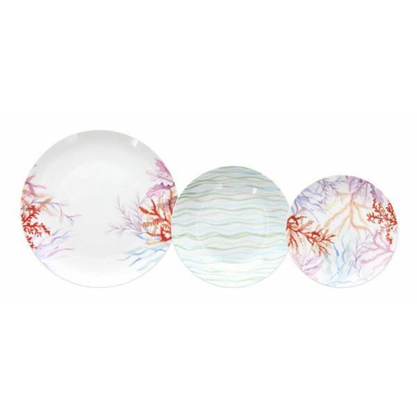 Servizio piatti 18 pezzi Pacifico Multicolor Tognana 1