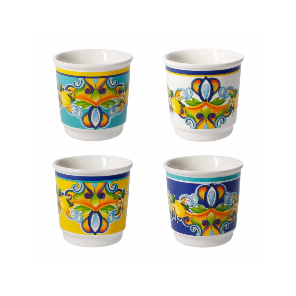 Set 4 Bicchierini Citrus Colori Assortiti Brandani 52746
