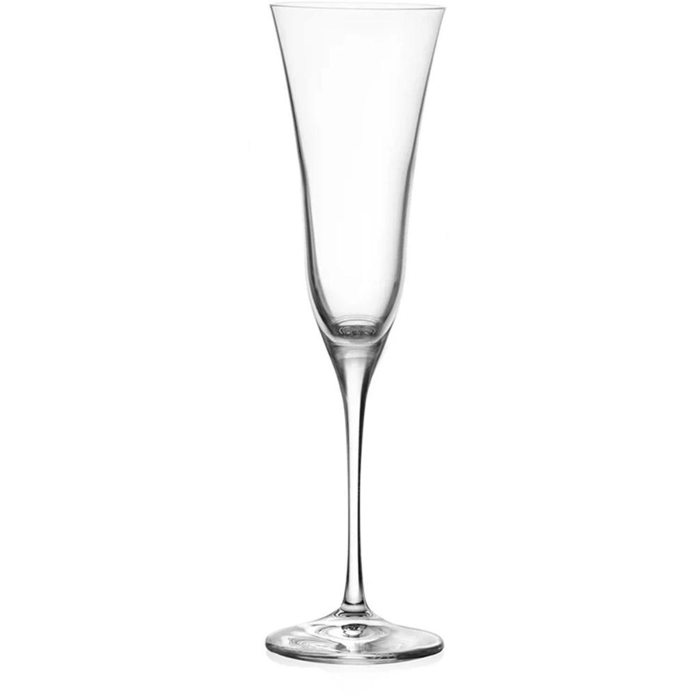 Passione Casa Set 6 Calici Flute In Vetro Da 210 Ml - Bicchieri Per Spumante E Prosecco - Eleganza Per La Tavola