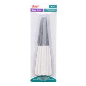 Set 6 coltelli tavola bianchi Exagona Abert TE71320605