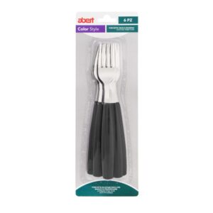 Set 6 forchette tavola nere Exagona Abert TE71520602