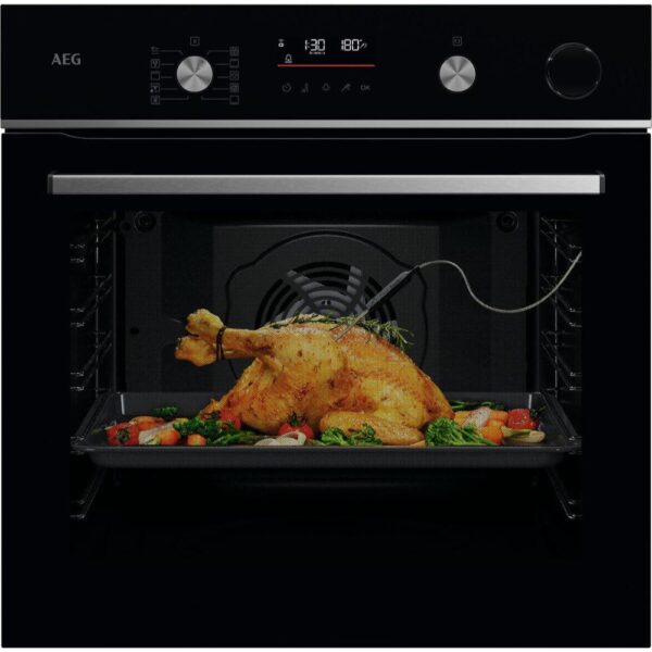 AEG GR6PB53FSB Forno 60Cm 72LT Funzioni Vapore e Pirolisi Classe A Wi Fi Nero