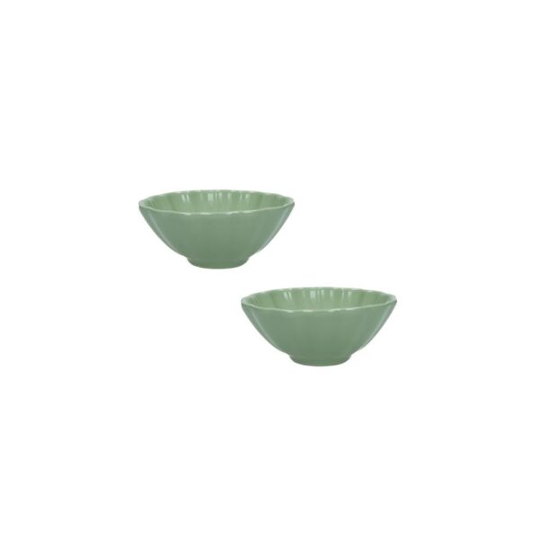 Brandani Set 2 pz ciotole Calipso Salvia 166 cm 51447B