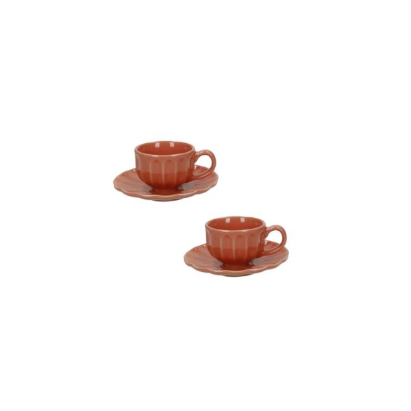 Brandani Set 2 tazzine caffe Calipso Arancione 51456B 1