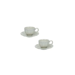 Brandani Set 2 tazzine caffè Calipso Avorio 51435B
