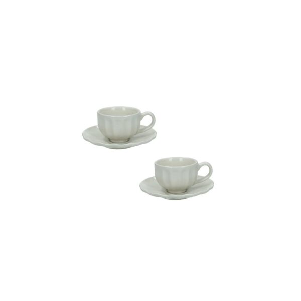 Brandani Set 2 tazzine caffe Calipso Avorio 51435B