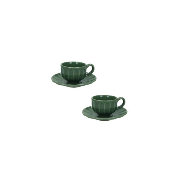 Brandani Set 2 tazzine caffe Calipso Menta 51470B