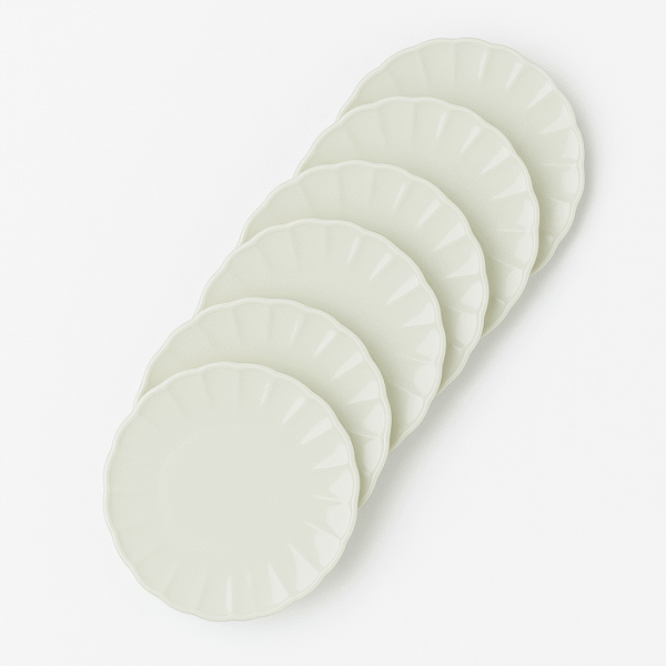 Brandani Set 6 pz piatti fondi Calipso Avorio 23 cm 51431SET