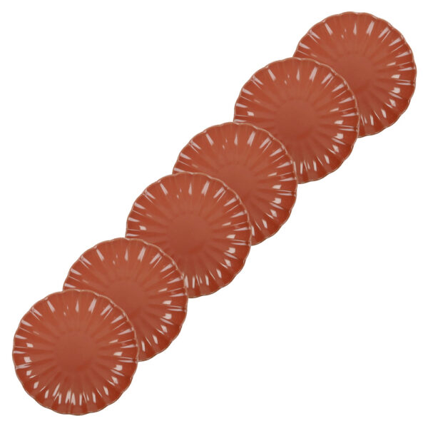 Brandani Set 6 pz piatti frutta Calipso Arancione 21 cm 51453SET